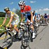 Kim Kirchen und Frank Schleck w�hrend der f�nften Etappe der Tour de Suisse 2009